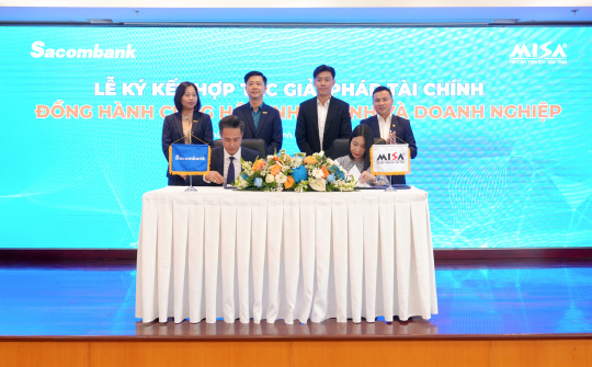 Sacombank bắt tay MISA cung cấp giải pháp tài chính cho khách hàng