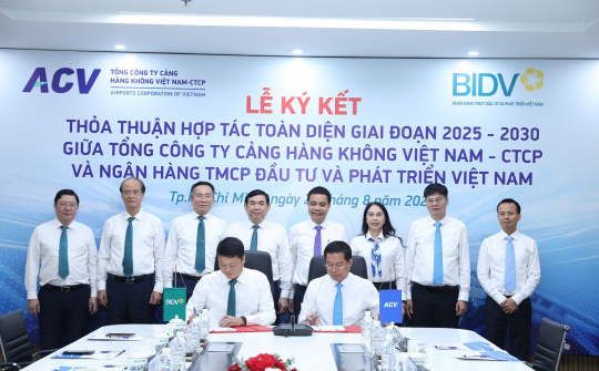 BIDV và ACV ký kết hợp tác toàn diện giai đoạn 2025 - 2030
