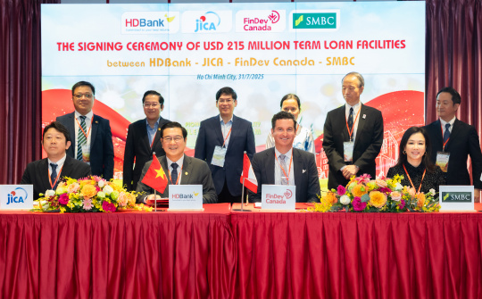 HDBank ký kết khoản vay hợp vốn 215 triệu USD với ba định chế tài chính hàng đầu quốc tế