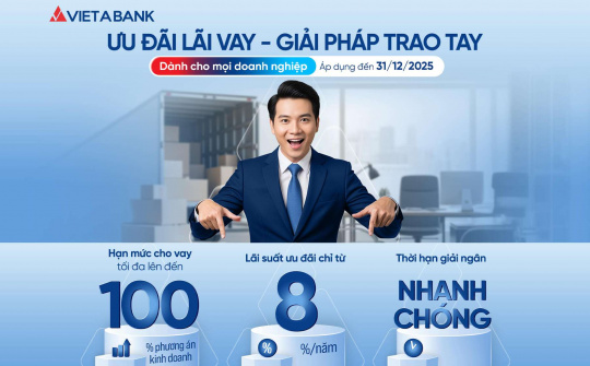 VietABank tung ưu đãi lãi vay - Giải pháp trao tay, tiếp sức doanh nghiệp