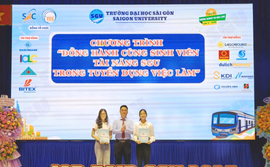 SaiGonBank: Nhà tài trợ Vàng "Ngày hội việc làm" tại Đại học Sài Gòn