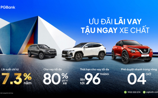 PGBank triển khai gói vay mua ô tô lãi suất ưu đãi, thủ tục nhanh gọn