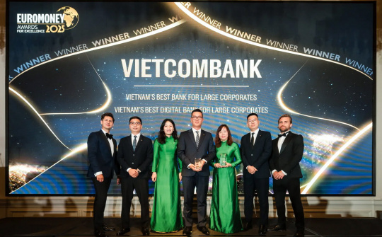 Vietcombank vinh dự nhận cú đúp giải thưởng Euromoney 2025 về dịch vụ ngân hàng bán buôn