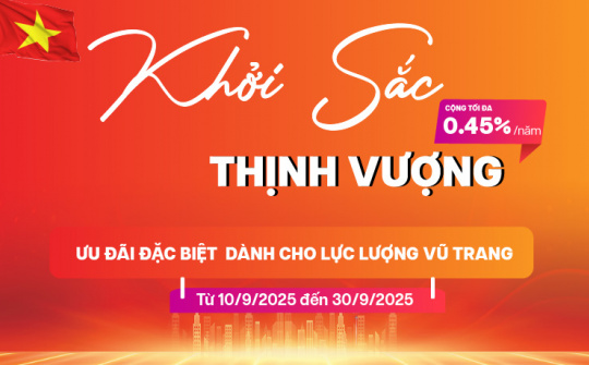GPBank triển khai chương trình khuyến mại “Khởi sắc thịnh vượng”