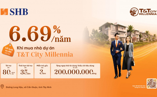 Hiện thực hóa giấc mơ an cư tại T&T Millennia City cùng SHB