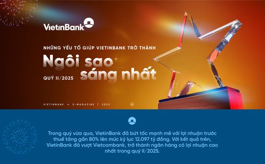Những yếu tố giúp VietinBank trở thành "ngôi sao" sáng nhất quý II/2025