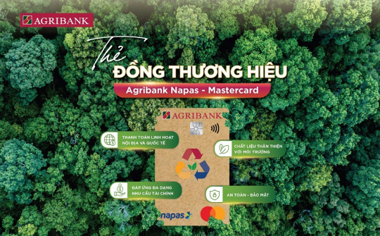 Agribank phát hành thẻ Napas - Mastercard vì tương lai xanh