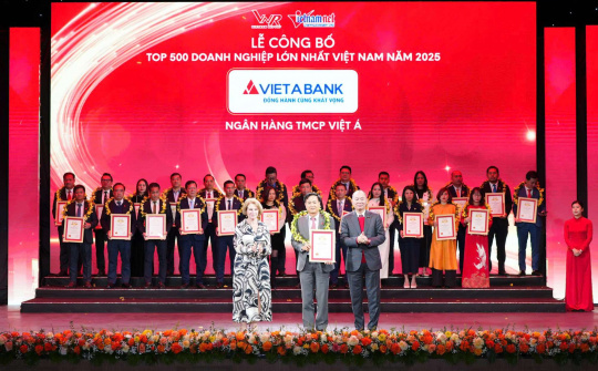 VietABank 10 năm liên tiếp vào Top 500 doanh nghiệp lớn nhất Việt Nam