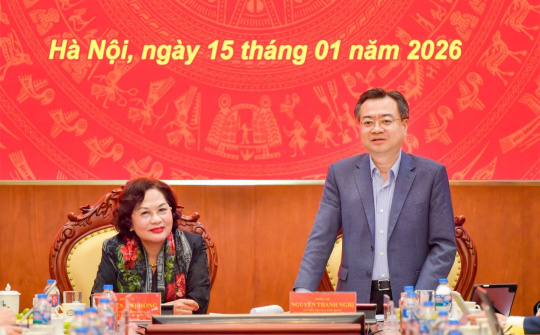 Đoàn công tác của Ban Chính sách, Chiến lược Trung ương và Thường trực Ban Chỉ đạo làm việc với Đảng ủy NHNN về Tổng kết Nghị quyết số 05-NQ/TW