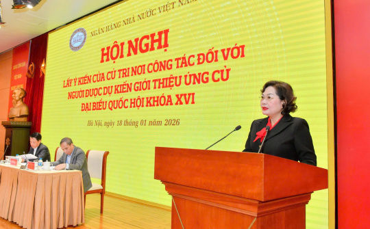 Giới thiệu Thống đốc Ngân hàng Nhà nước Nguyễn Thị Hồng ứng cử đại biểu Quốc hội khóa XVI