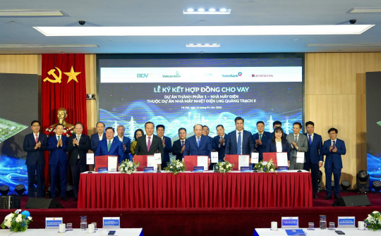 Vietcombank, Agribank, BIDV, Vietinbank thu xếp gần 30.000 tỷ đồng cho vay hợp vốn dự án LNG Quảng Trạch II