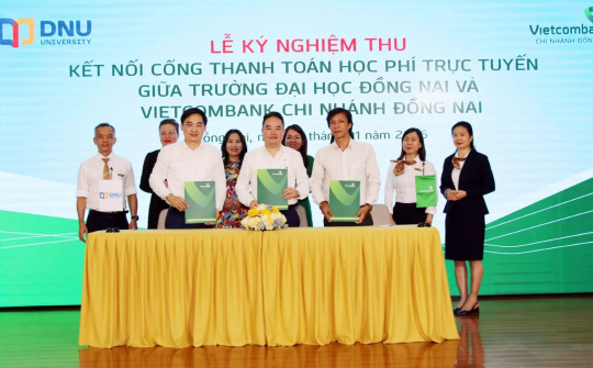 Vietcombank Đồng Nai kết nối cổng thanh toán học phí trực tuyến