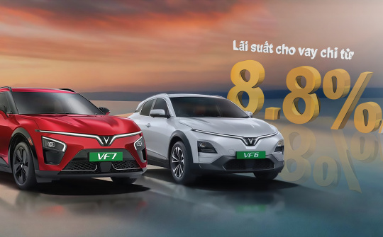 Bac A Bank tiếp tục ưu đãi vay mua ô tô điện VinFast