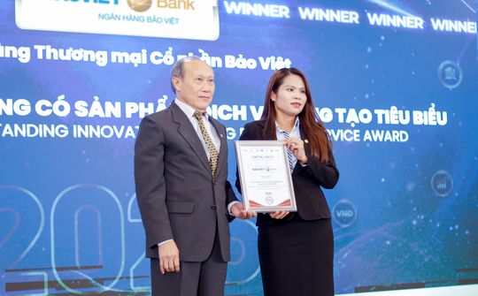 BAOVIET Bank được vinh danh "Ngân hàng có sản phẩm dịch vụ sáng tạo tiêu biểu 2026"