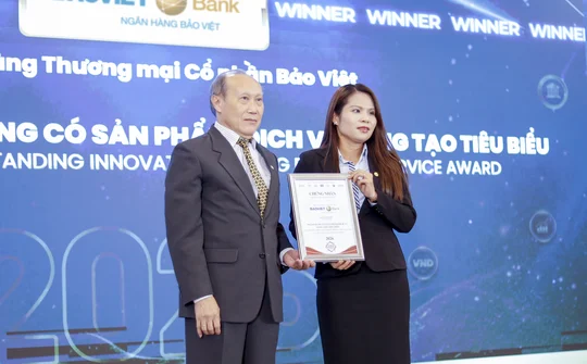 BAOVIET Bank được vinh danh "Ngân hàng có sản phẩm dịch vụ sáng tạo tiêu biểu 2026"