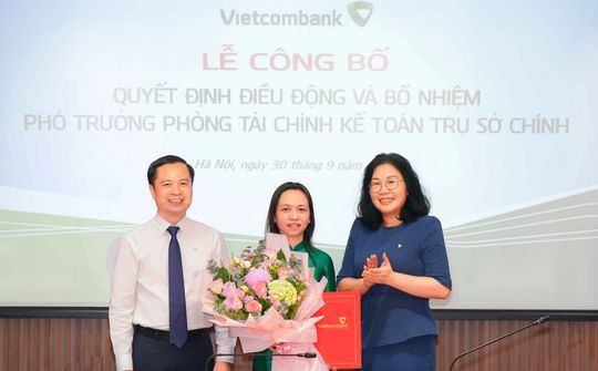 Vietcombank điều động, bổ nhiệm Phó Trưởng phòng Tài chính kế toán