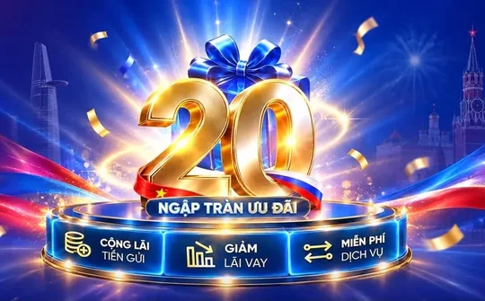 VRB triển khai ưu đãi cho khách hàng doanh nghiệp dịp kỷ niệm 20 năm