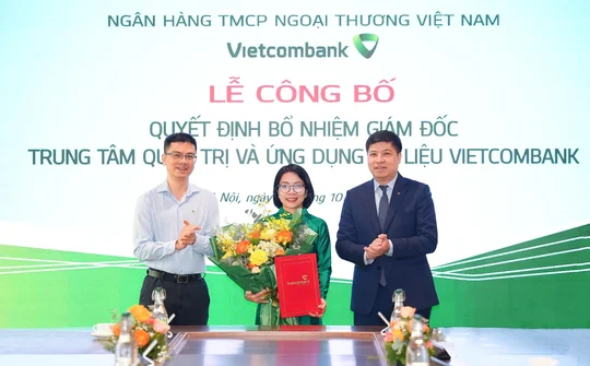 Vietcombank bổ nhiệm Giám đốc Trung tâm quản trị và ứng dụng dữ liệu