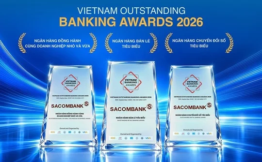 Sacombank được vinh danh ba hạng mục tại VOBA 2026
