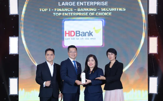 HDBank 5 năm liên tiếp được vinh danh tại “Doanh nghiệp yêu thích 2026”