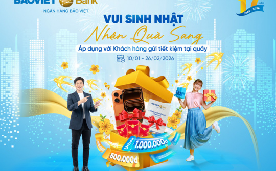 BAOVIET Bank triển khai ưu đãi khách hàng gửi tiết kiệm tại quầy