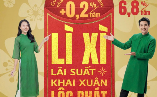 Vietcombank triển khai “Lì xì lãi suất, khai xuân lộc phát”