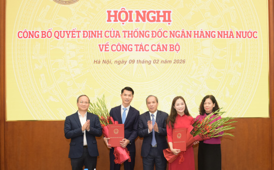 Ngân hàng Nhà nước bổ nhiệm 2 Phó Vụ trưởng Vụ Pháp chế