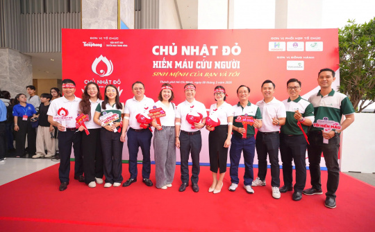 Vietcombank lan tỏa “giọt hồng yêu thương” tại Chủ Nhật Đỏ 2026