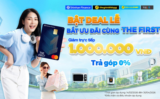 Tuyệt chiêu sắm lễ rộn ràng: Giảm ngay 1 triệu đồng cùng thẻ THE FIRST