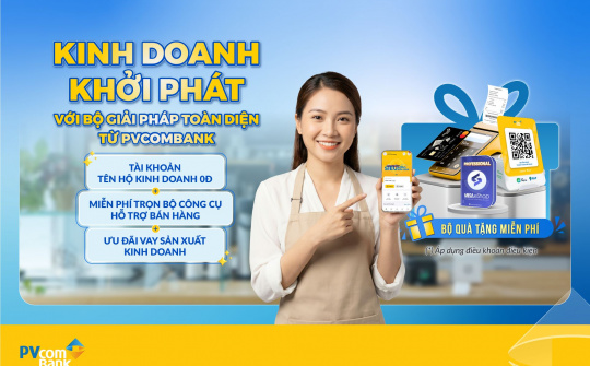 PVcomBank ra mắt giải pháp bán hàng toàn diện cho hộ kinh doanh