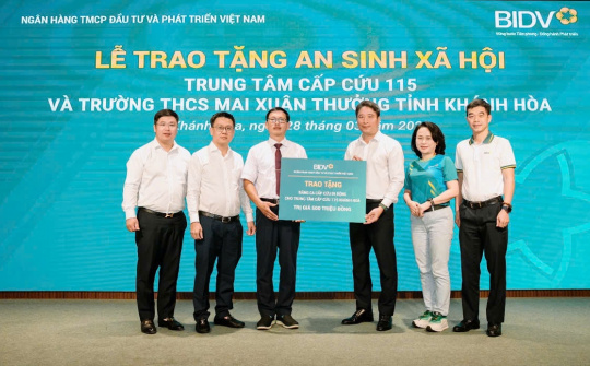 BIDV đóng góp 1 tỷ đồng thúc đẩy an sinh xã hội tại Khánh Hòa