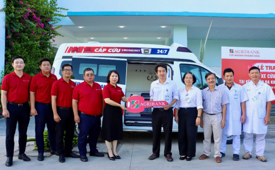 Agribank đồng hành cùng ngành y tế vì sức khỏe cộng đồng