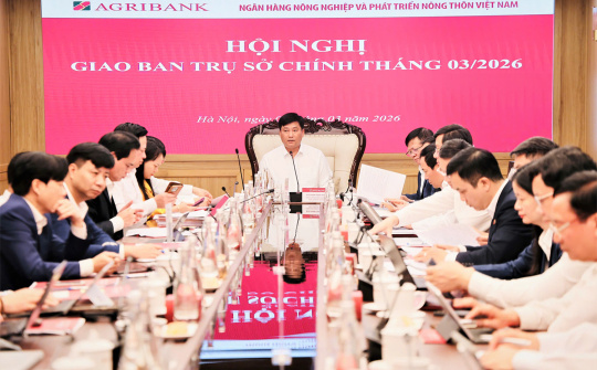 Agribank khẩn trương bắt tay ngay vào công việc - tăng tốc phấn đấu hoàn thành mục tiêu Quý I/2026