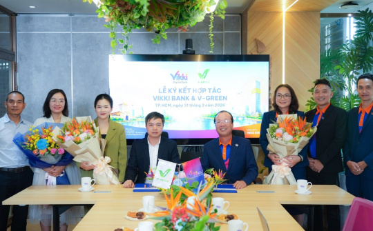 V-Green và Ngân hàng số Vikki phát triển hạ tầng trạm sạc, tủ đổi pin xe điện