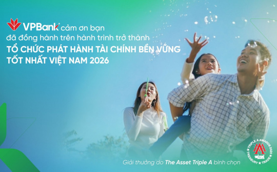 Huy động 2,36 tỷ USD, VPBank được vinh danh Tổ chức phát hành tài chính bền vững tốt nhất Việt Nam