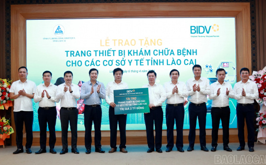 BIDV dành 2 tỷ đồng an sinh xã hội cho y tế tại Lào Cai