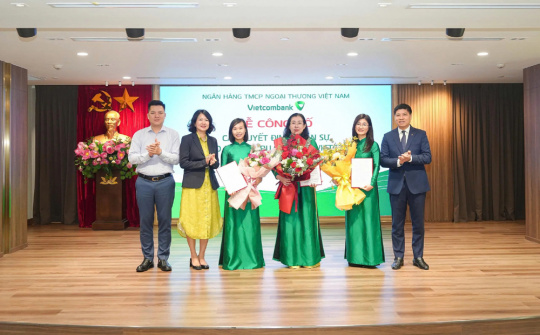 Vietcombank điều động, bổ nhiệm nhân sự lãnh đạo tại Trụ sở chính