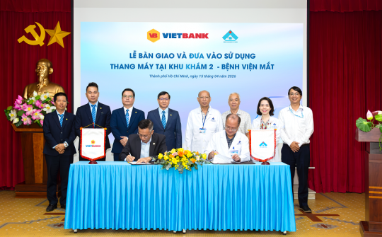 Vietbank tài trợ thang máy cho Bệnh viện Mắt TP. Hồ Chí Minh
