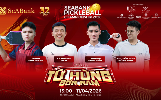 SeABank tổ chức Pickleball Championship 2026, gây quỹ học bổng cho học sinh nghèo