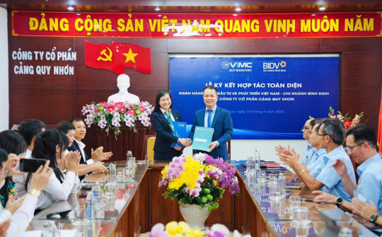 BIDV Bình Định và Cảng Quy Nhơn ký kết hợp tác toàn diện