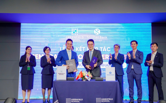 Ngân hàng Shinhan hợp tác chiến lược cùng hệ thống trường song ngữ liên cấp Greenfield