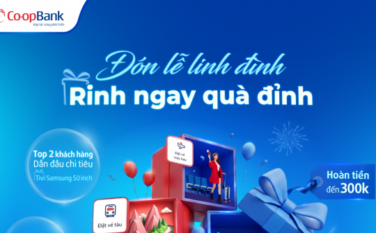 Co-opBank tung ưu đãi lớn dịp 30/4 – 1/5: Giao dịch càng nhiều, quà càng “đỉnh”