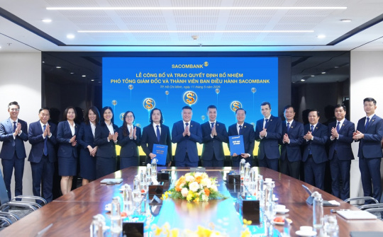 SACOMBANK bổ nhiệm thêm 2 Phó Tổng Giám đốc, kiện toàn Ban điều hành