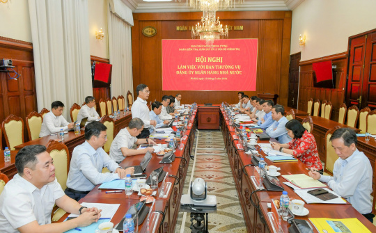 Đoàn Kiểm tra, giám sát số 12 của Bộ Chính trị làm việc với Ban Thường vụ Đảng ủy Ngân hàng Nhà nước
