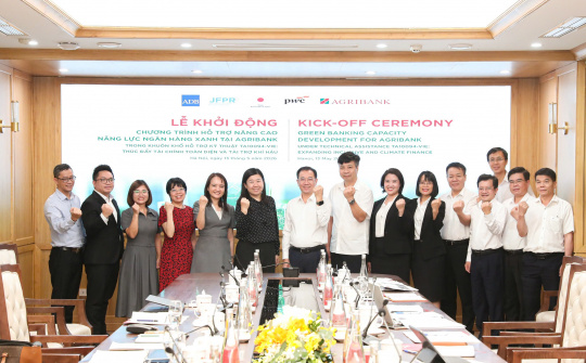Agribank khởi động Chương trình Hỗ trợ nâng cao năng lực ngân hàng xanh cùng ADB và PwC Việt Nam