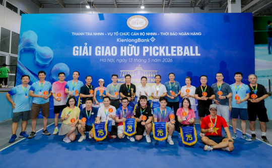 KienlongBank lan tỏa tinh thần kết nối tại Giải giao hữu Pickleball ngành Ngân hàng