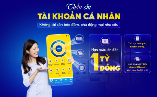 Nam A Bank triển khai giải pháp thấu chi linh hoạt cho cá nhân