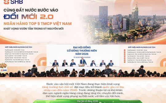 SHB cùng đất nước bước vào đổi mới 2.0
