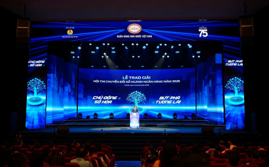 Bế mạc và trao giải Hội thi Chuyển đổi số ngành Ngân hàng 2026: Tôn vinh trí tuệ và khát vọng "bứt phá tương lai"