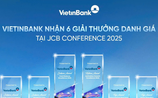 VietinBank được vinh danh 6 giải thưởng tại JCB Conference 2025